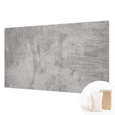 Wallpaper mural for living room with a raw concrete finish