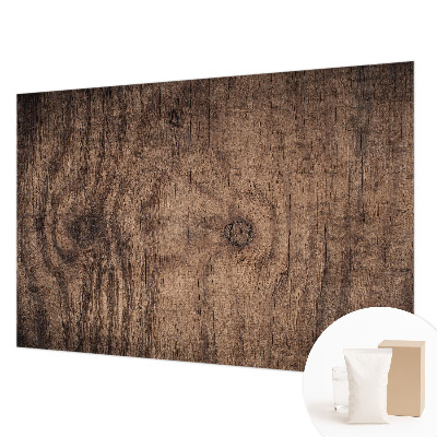 Bedroom wall mural wallpaper with a rustic wood design