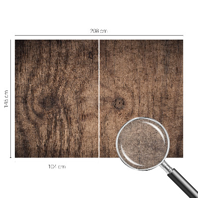 Bedroom wall mural wallpaper with a rustic wood design