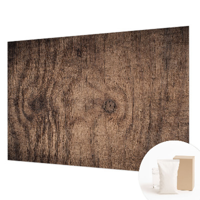 Bedroom wall mural wallpaper with a rustic wood design