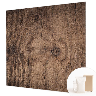 Bedroom wall mural wallpaper with a rustic wood design