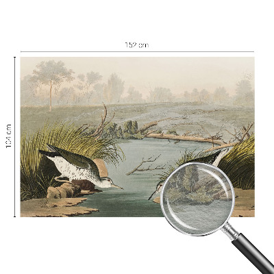 Large wall mural wallpaper featuring a peaceful landscape
