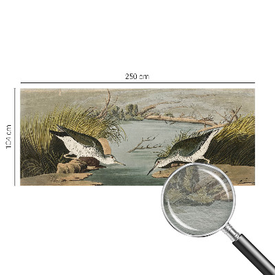 Large wall mural wallpaper featuring a peaceful landscape