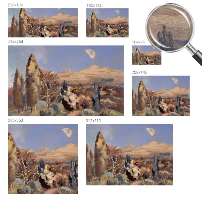 Large wall mural Forest landscape