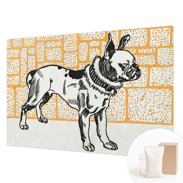 Custom size wall mural Retro dog