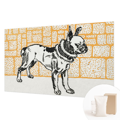 Custom size wall mural Retro dog