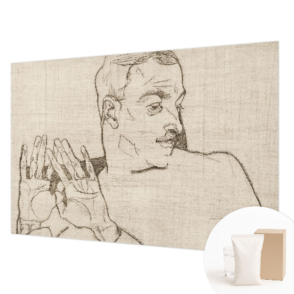 Modern wall mural for living room with a distinctive character