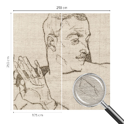 Modern wall mural for living room A distinctive character