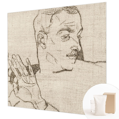 Modern wall mural for living room with a distinctive character