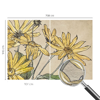 High quality photo wallpaper Watercolor flowers