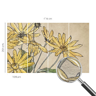 High quality photo wallpaper Watercolor flowers