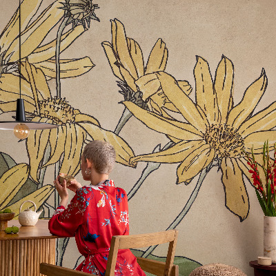 High quality photo wallpaper Watercolor flowers