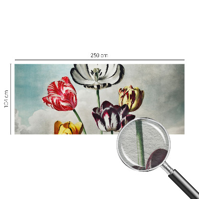 High quality wall mural wallpaper Colorful tulips