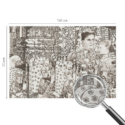 Premium wall mural for bedroom Floral portraits