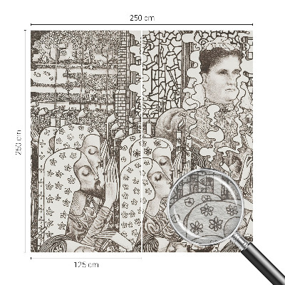 Premium wall mural for bedroom Floral portraits