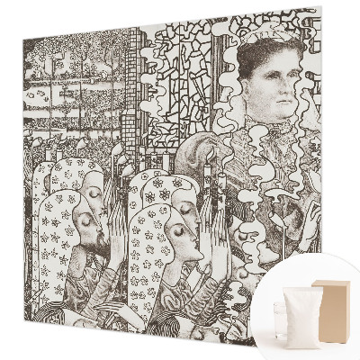 Premium wall mural for bedroom Floral portraits