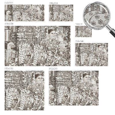 Premium wall mural for bedroom Floral portraits