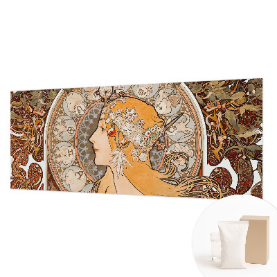 Decorative wall mural for living room with a zodiac-inspired elegant design