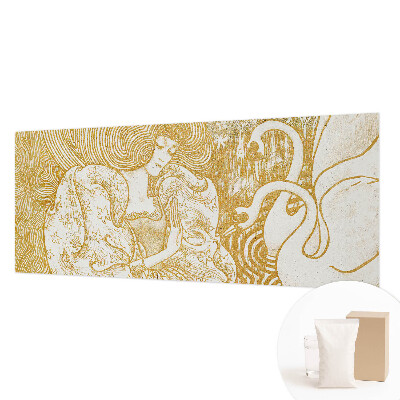 Non-woven wall mural with a feminine elegance design