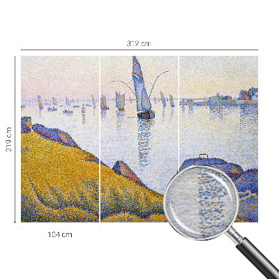 Non-woven photo wallpaper with a sail reflection photographic motif