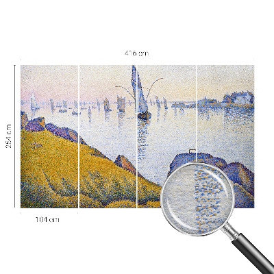 Non-woven photo wallpaper with a sail reflection photographic motif