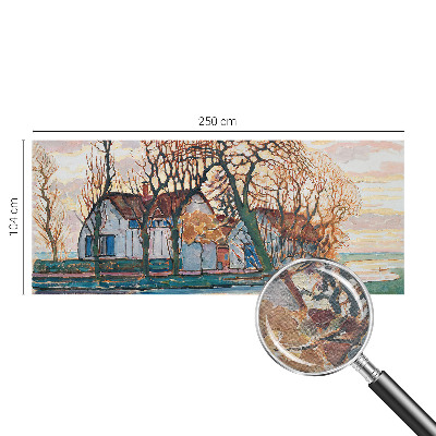 Photo wallpaper with an idyllic landscape design