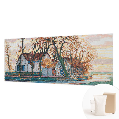 Photo wallpaper with an idyllic landscape design