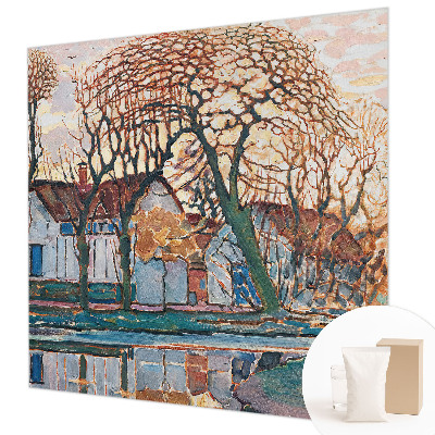 Photo wallpaper with an idyllic landscape design