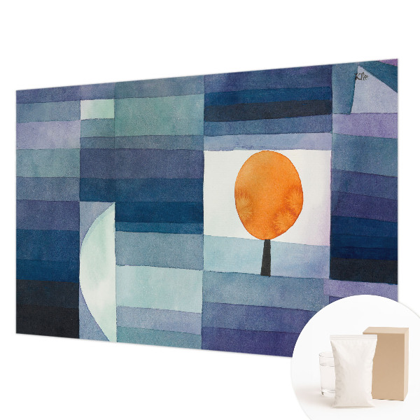 Wall mural with an abstract tree design