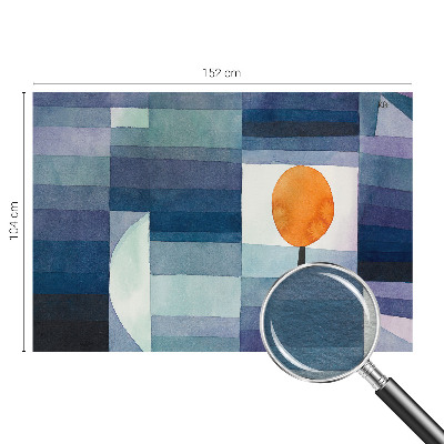 Wall mural with an abstract tree design