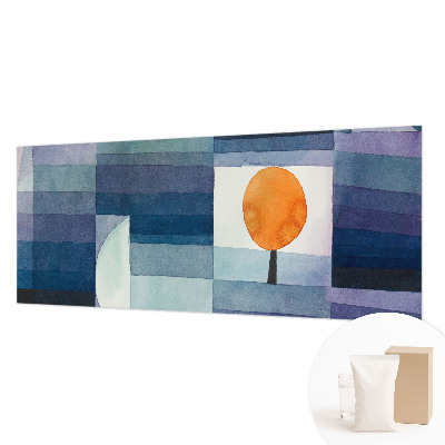 Wall mural with an abstract tree design