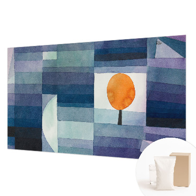 Wall mural with an abstract tree design