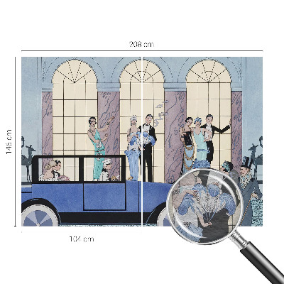 Wallpaper mural with an Art Deco design