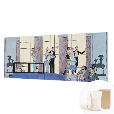 Wallpaper mural with an Art Deco design