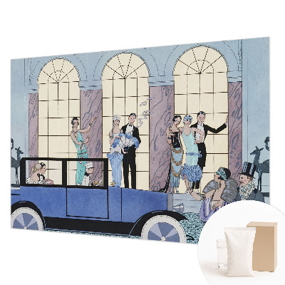 Wallpaper mural with an Art Deco design