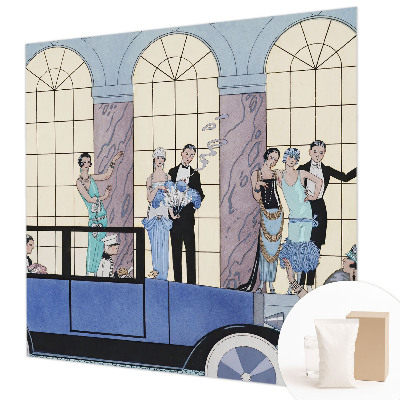Wallpaper mural with an Art Deco design