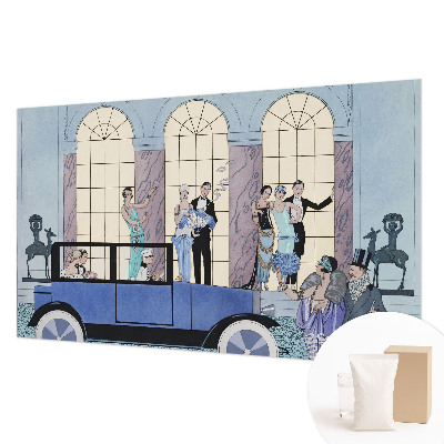 Wallpaper mural with an Art Deco design