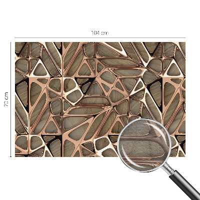 Wall mural for living room with a geometric pattern