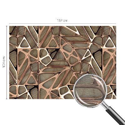 Wall mural for living room with a geometric pattern