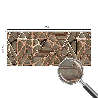 Wall mural for living room with a geometric pattern