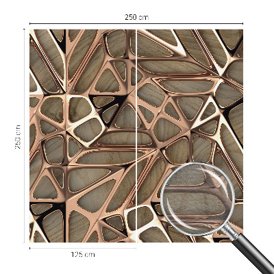 Wall mural for living room with a geometric pattern
