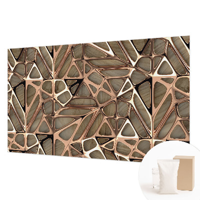 Wall mural for living room with a geometric pattern