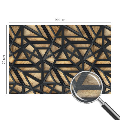 Wallpaper mural for living room with a geometric connection design