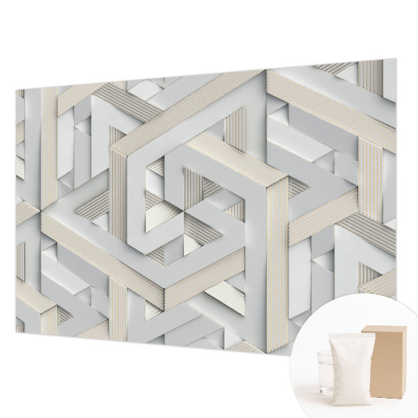Large wall mural Illusory forms