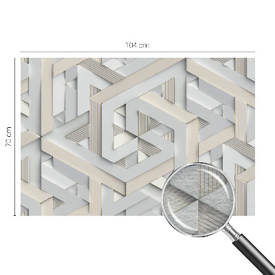Large wall mural Illusory forms