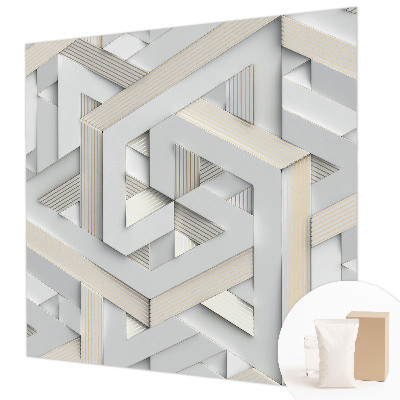 Large wall mural Illusory forms
