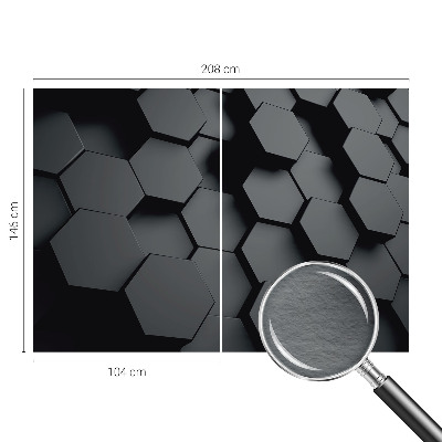 Bedroom wall mural wallpaper 3D hexagons