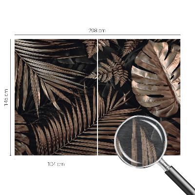 Large wallpaper mural Exotic leaves