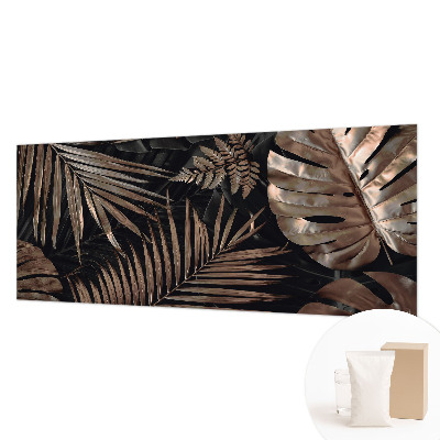 Large wallpaper mural with an exotic leaves design