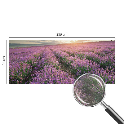 Large wall mural wallpaper with a lavender fields design